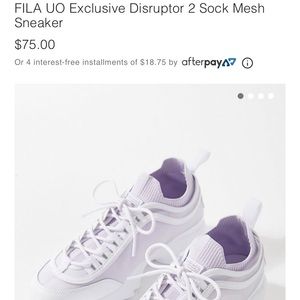 fila disruptor 2 lavender